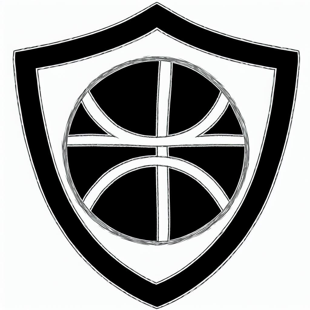 basketball shield icon